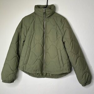 Universal thread quilted full zip lightweight coat